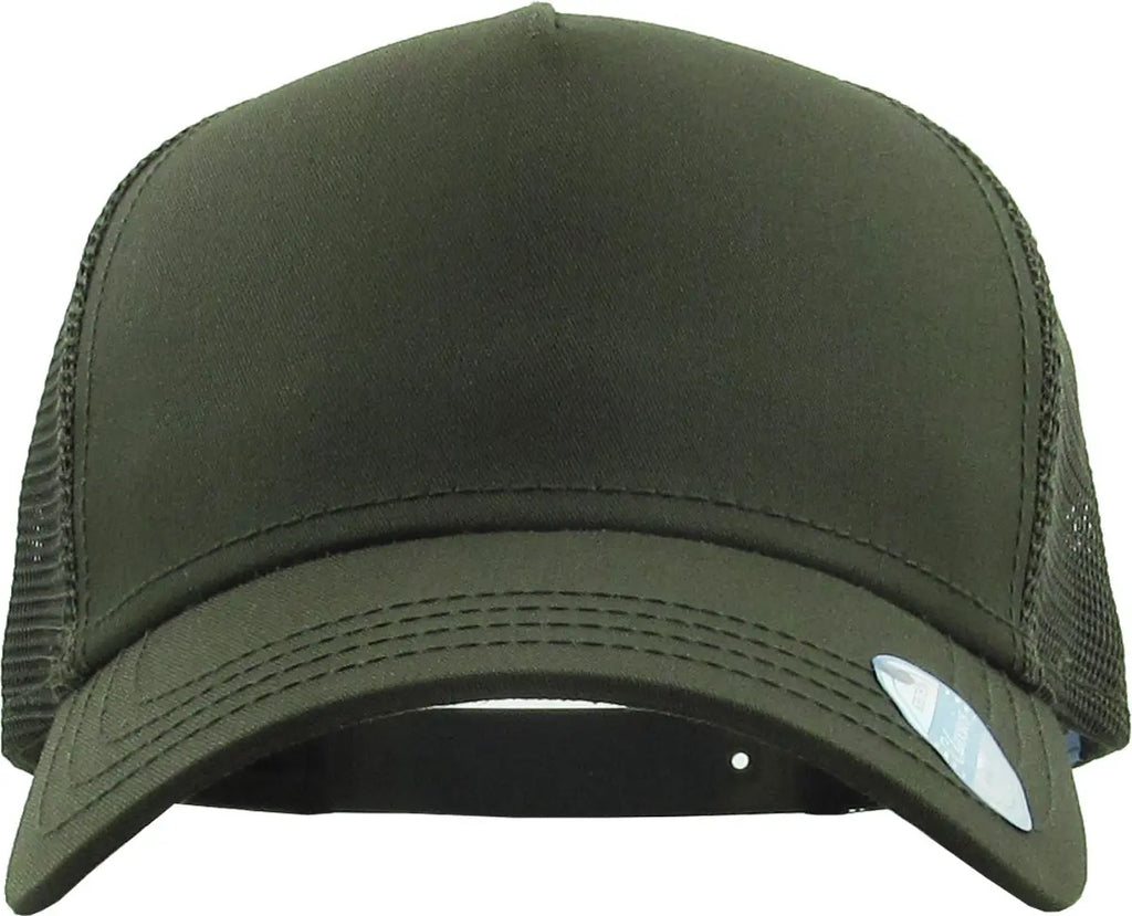 Olive Classic 5 Panel Mesh Back