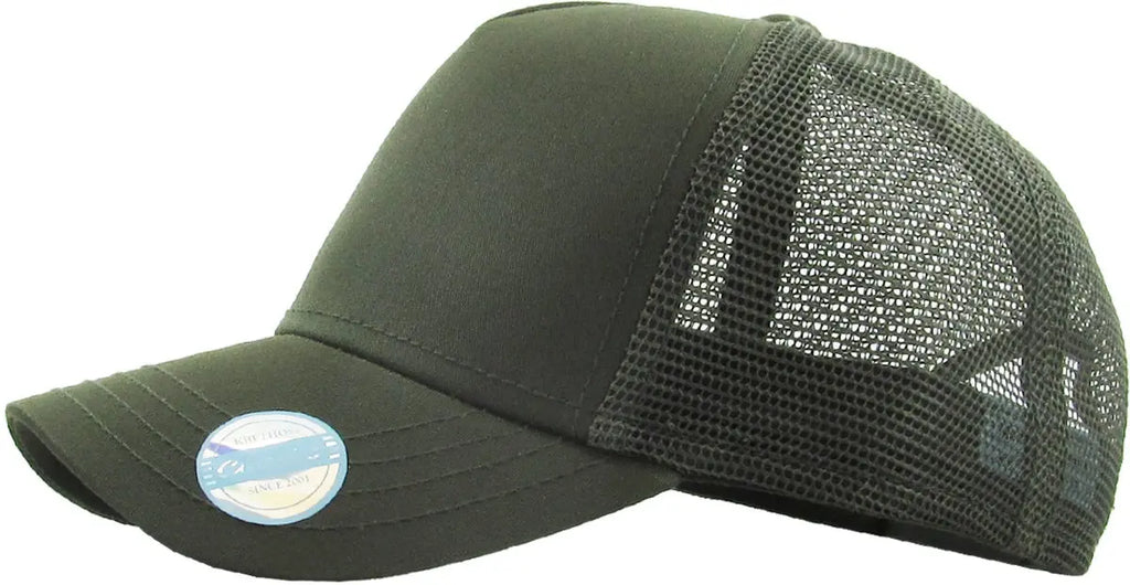 Olive Classic 5 Panel Mesh Back
