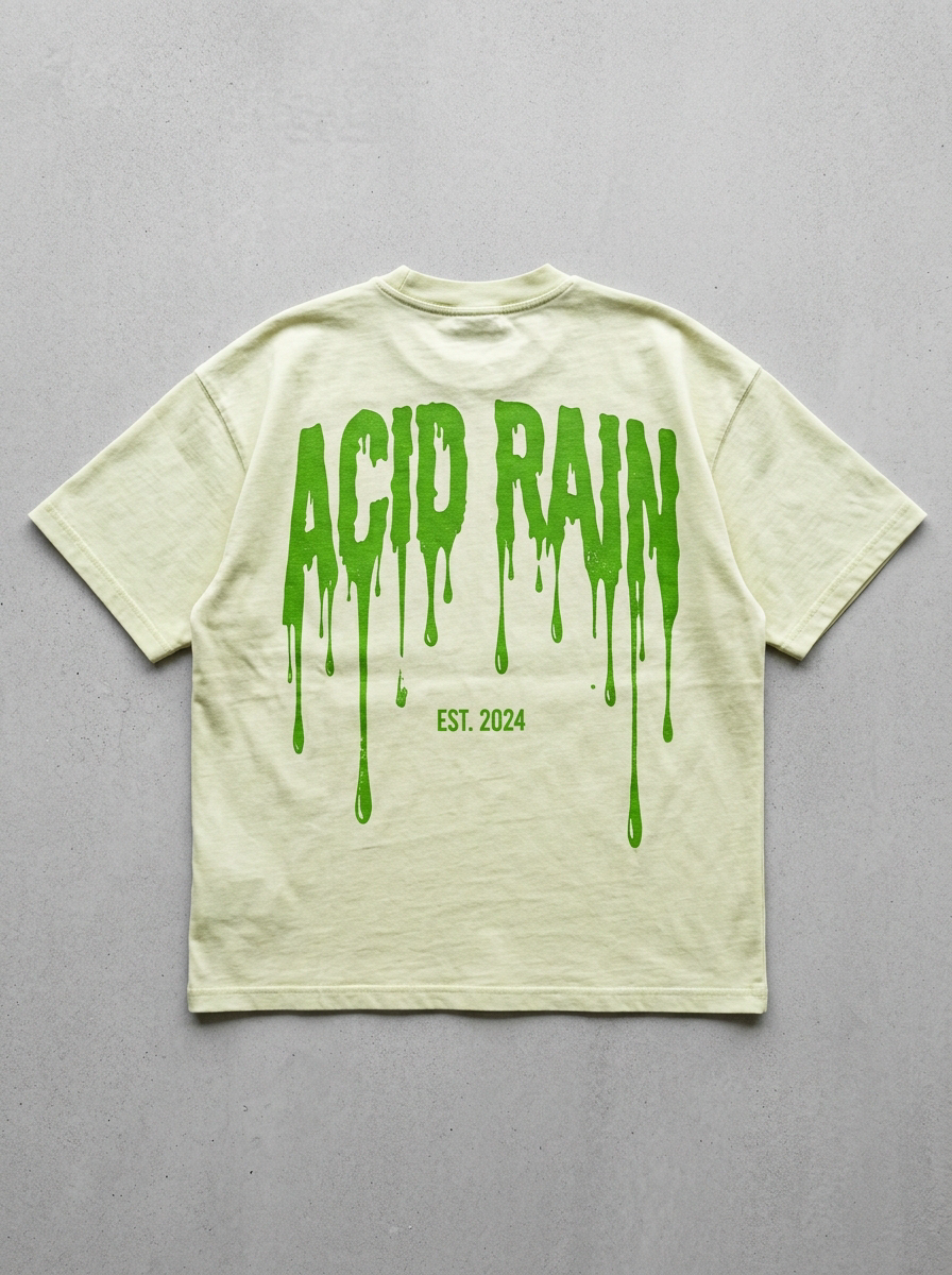 Acid Rain oversized streetwear t-shirt - back