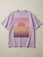 Faded Sunset oversized streetwear t-shirt - front