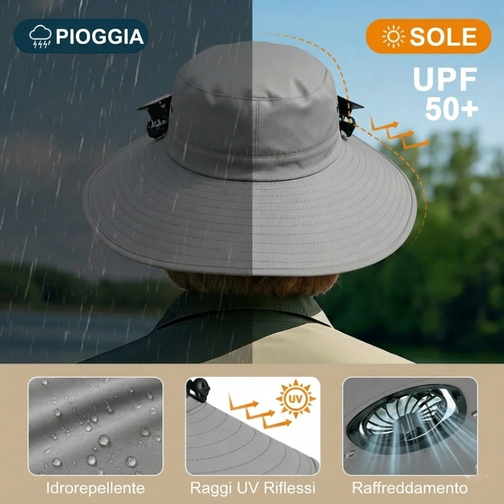 Cappello Rinfrescante Moodie per Vampate di Calore