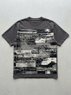 Static Noise oversized streetwear t-shirt - front